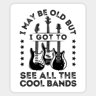 I May Be Old But I Got To See All The Cool Bands Sticker